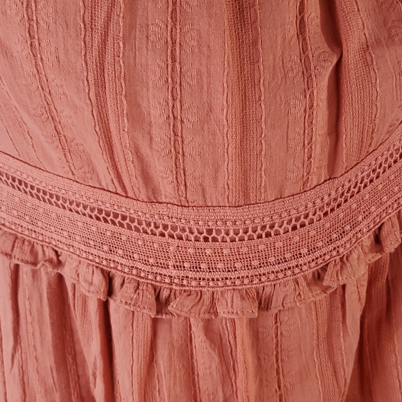 Summer Chelsea & Violet Sleeveless Lace Inset Ruffled Tiered Dress size Medium - Picture 9 of 12